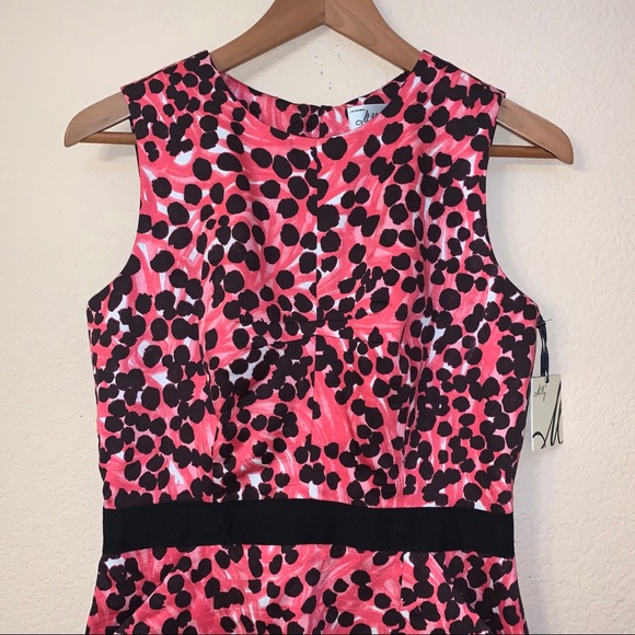 Milly of New York Pink Black BLOSSOM PINK Dress 6 - Picture 4 of 14